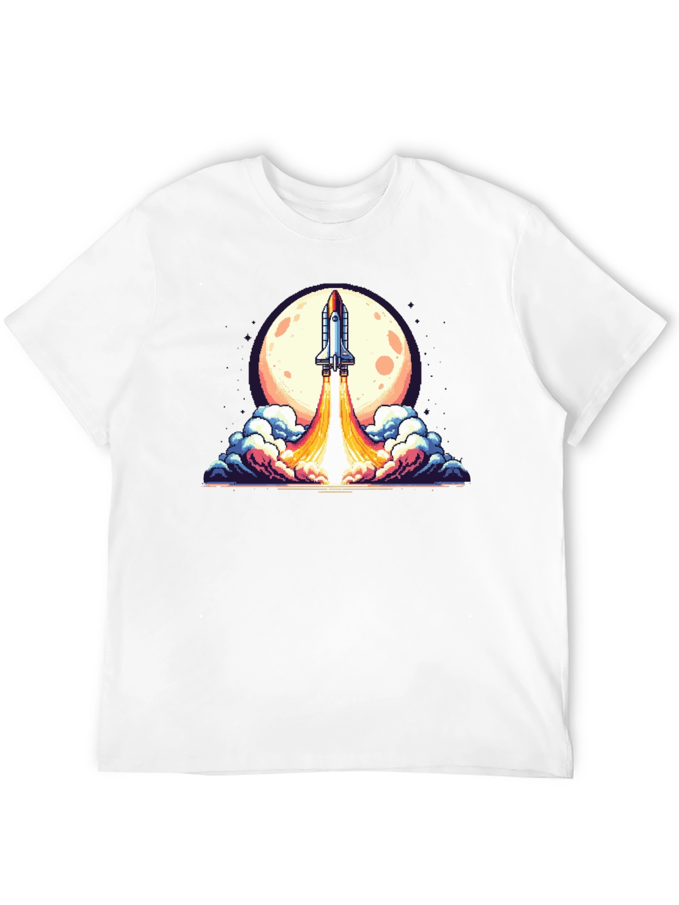 Retro Rocket Launch T-Shirt
