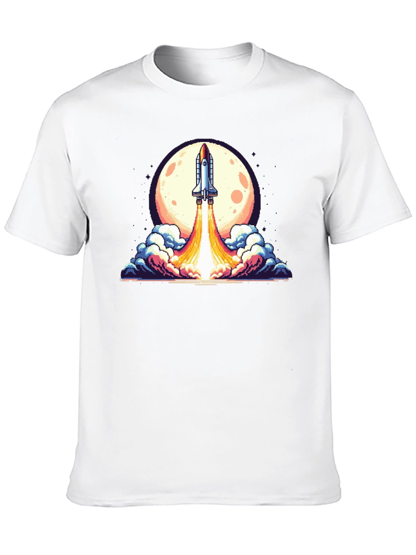 Retro Rocket Launch T-Shirt