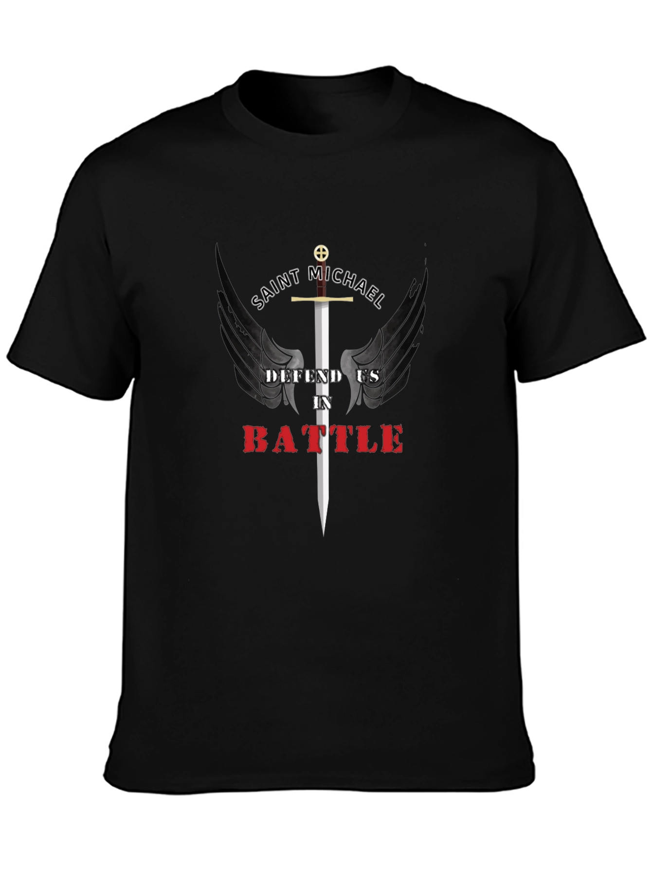 Saint Michael Defend Us in Battle T-Shirt