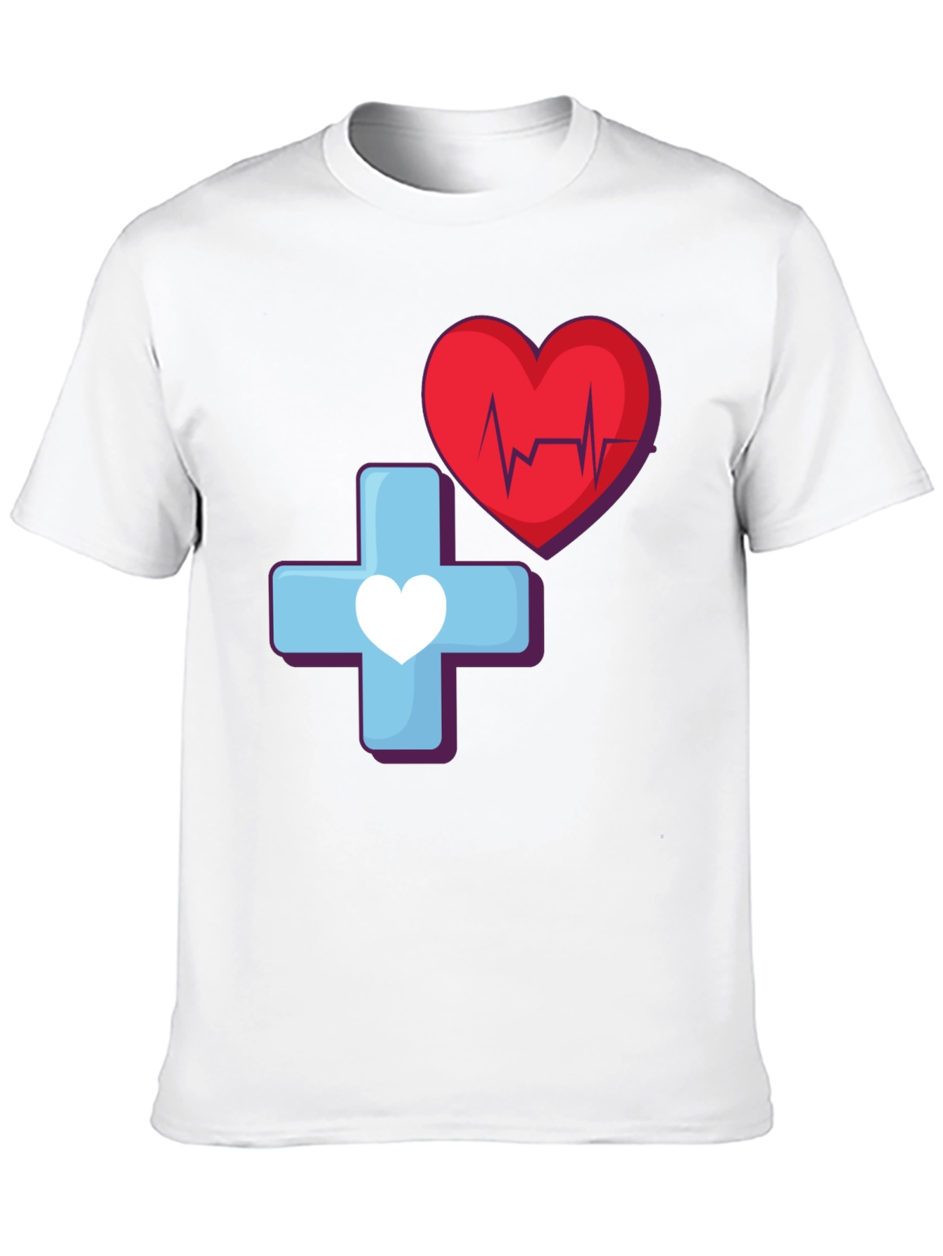 Medical Heartbeat Graphic T-Shirt