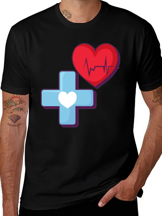 Medical Heartbeat Graphic T-Shirt