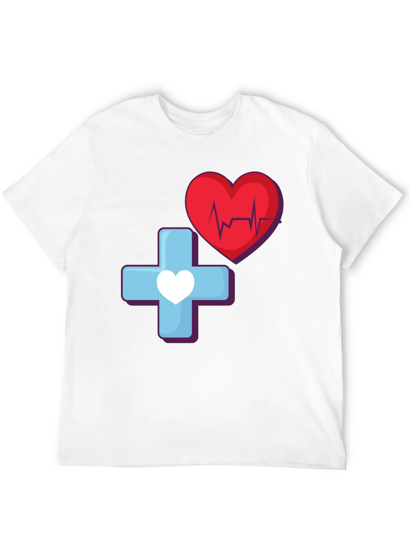 Medical Heartbeat Graphic T-Shirt