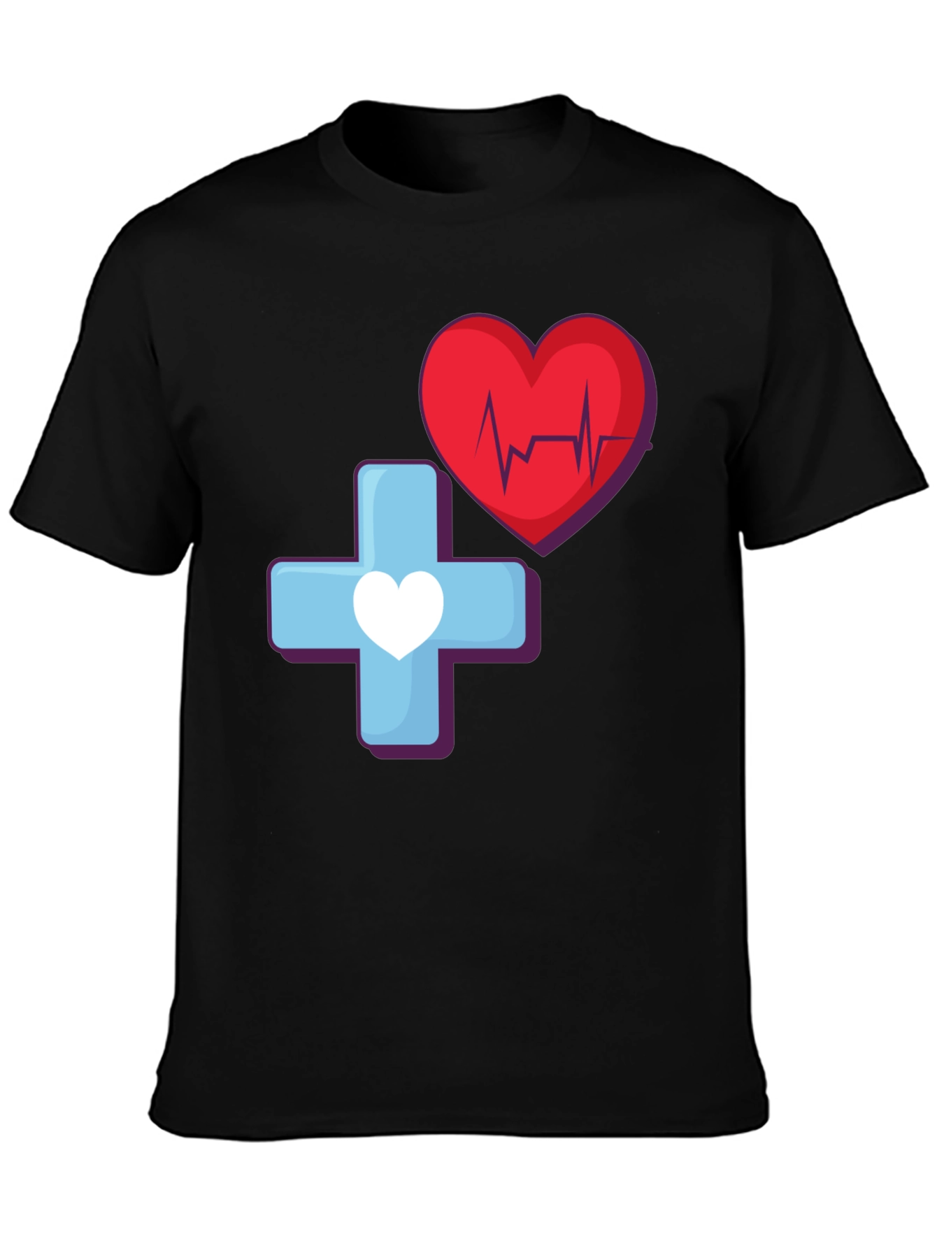 Medical Heartbeat Graphic T-Shirt