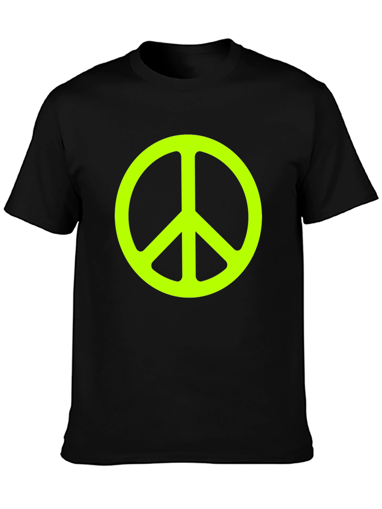 Peace Sign Graphic Tee - Black