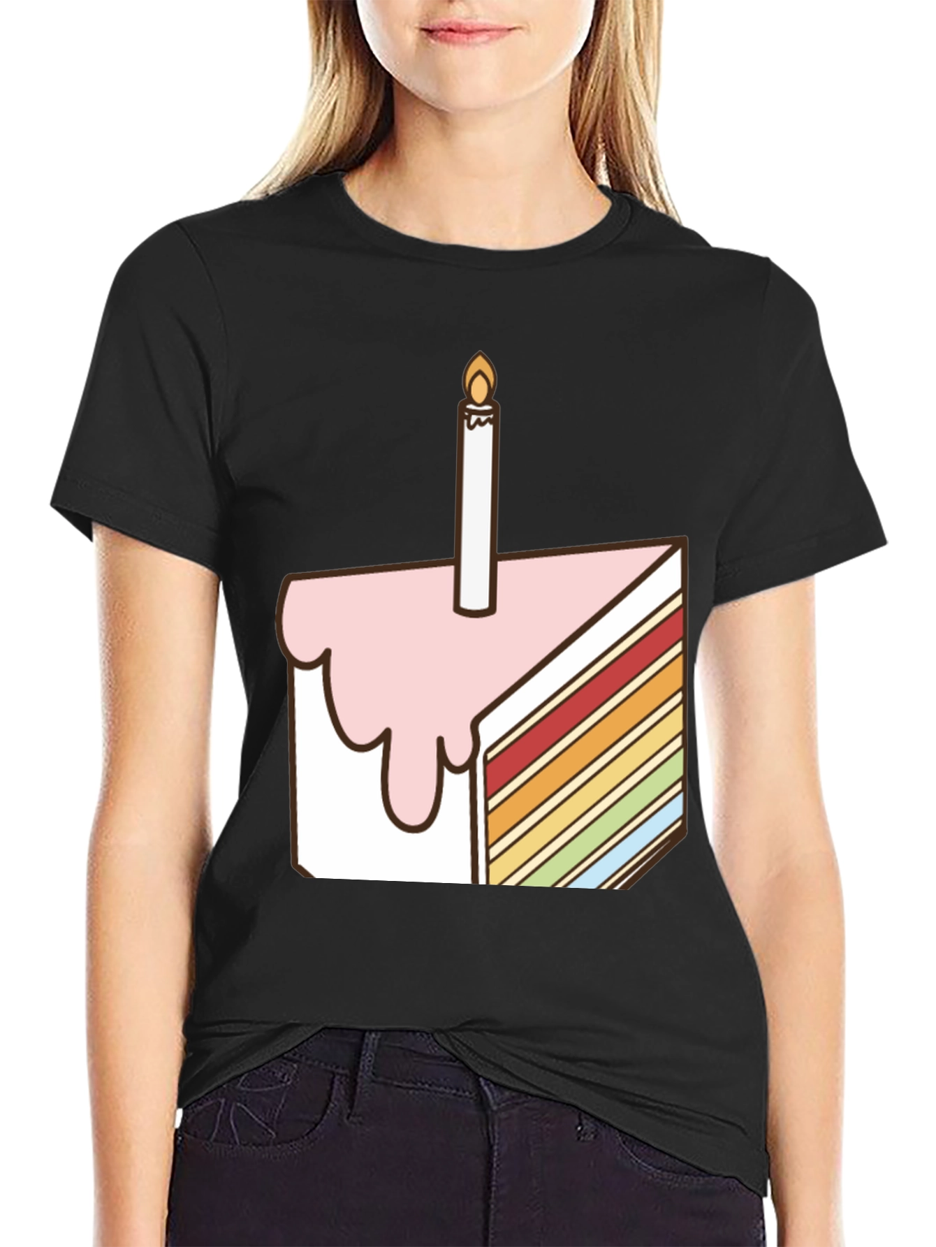 Birthday Cake Slice Graphic Tee - Unisex