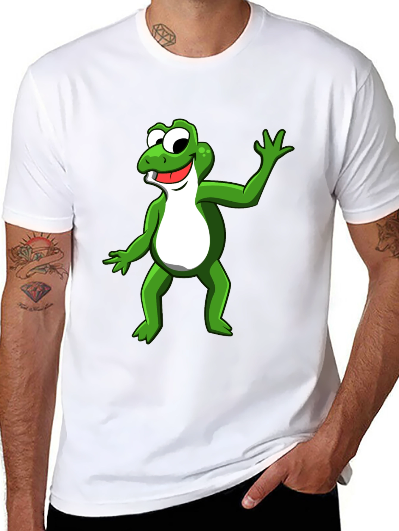 Frog Graphic T-Shirt - Funny Cartoon Style