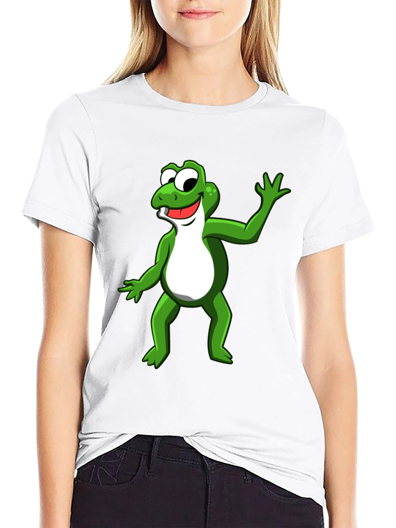 Frog Graphic T-Shirt - Funny Cartoon Style