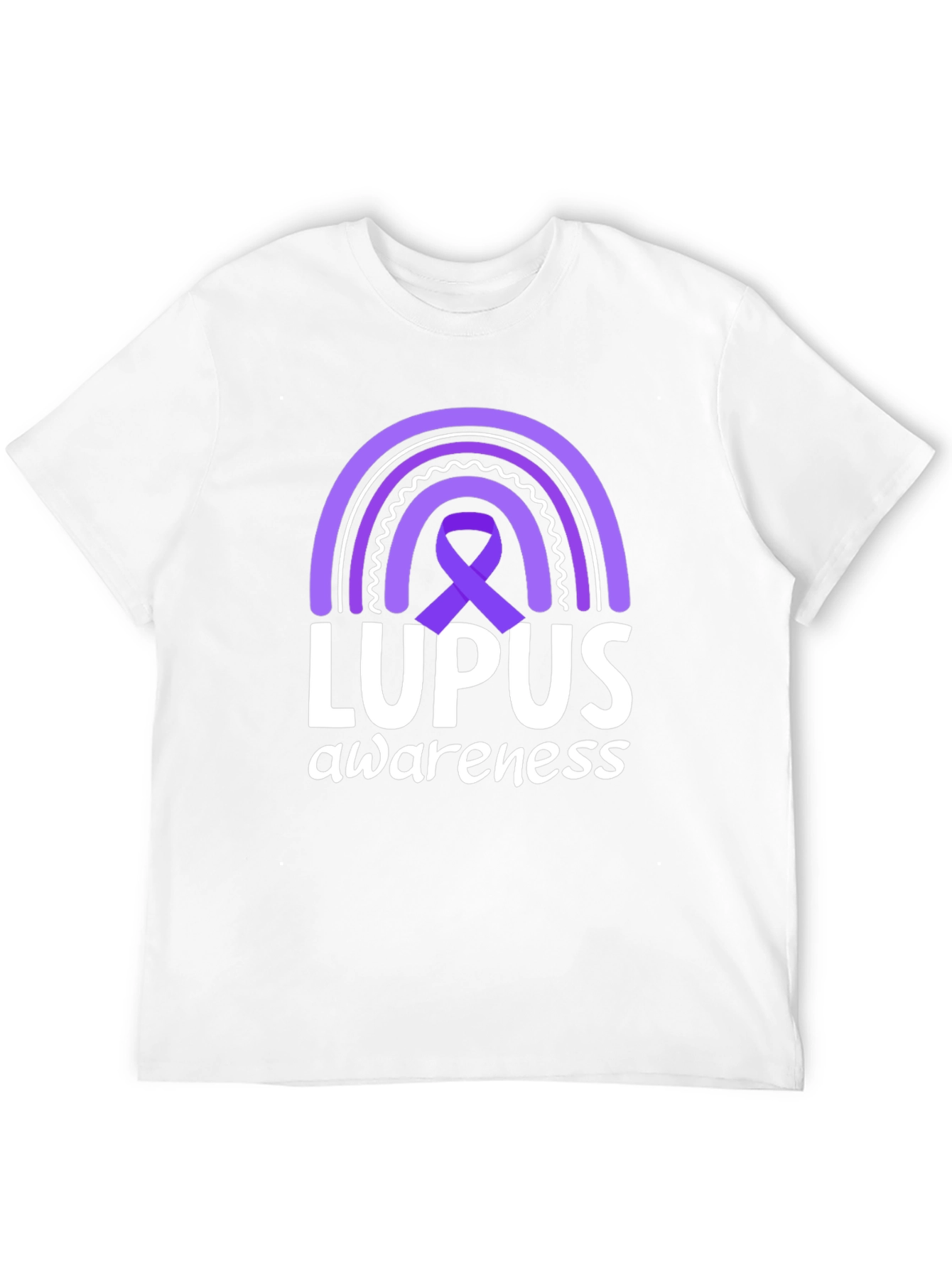 Lupus Awareness Rainbow Ribbon T-Shirt