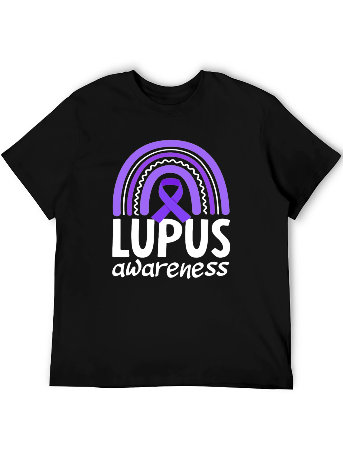 Lupus Awareness Rainbow Ribbon T-Shirt