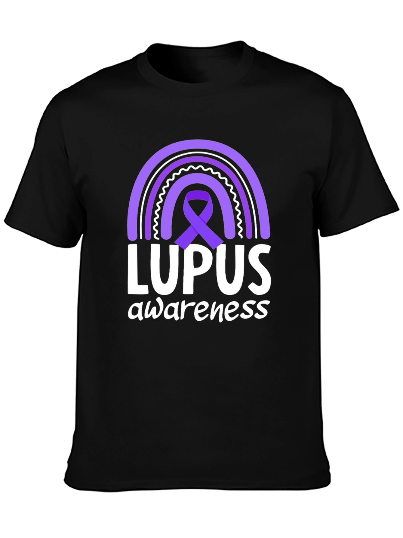Lupus Awareness Rainbow Ribbon T-Shirt