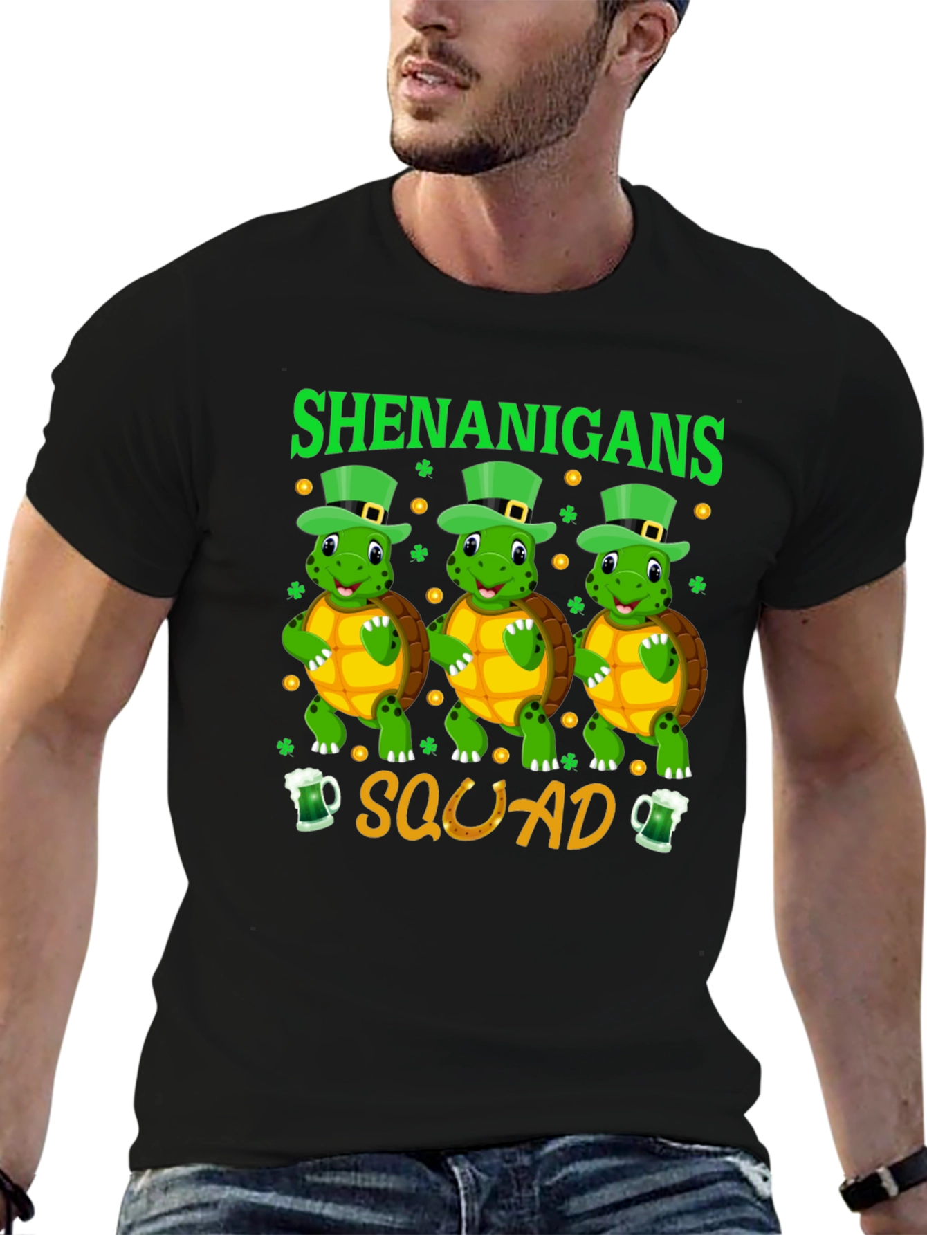 Shenanigans Squad St. Patricks Day Turtle T-Shirt