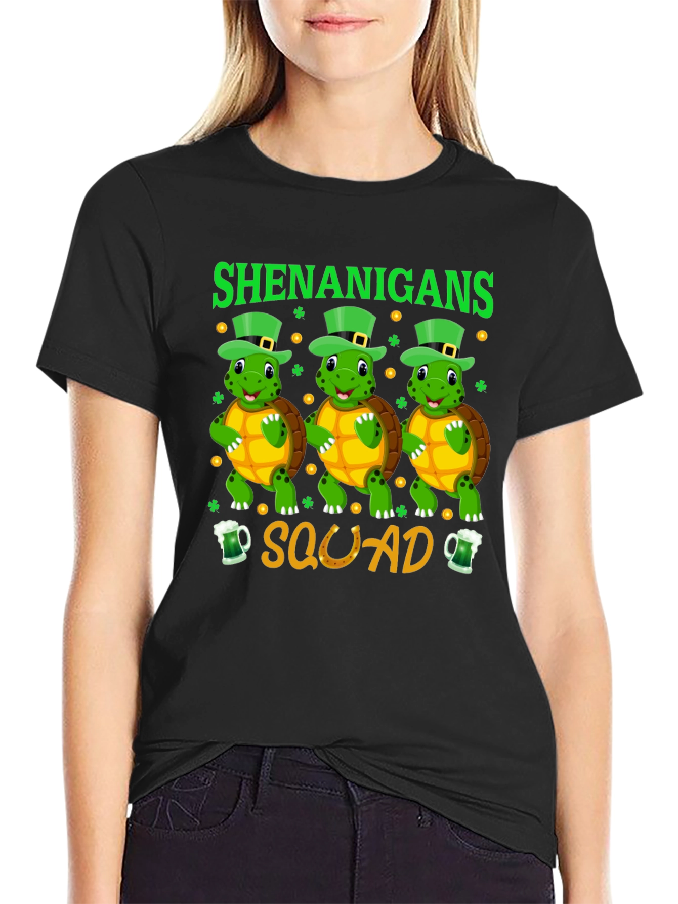 Shenanigans Squad St. Patricks Day Turtle T-Shirt