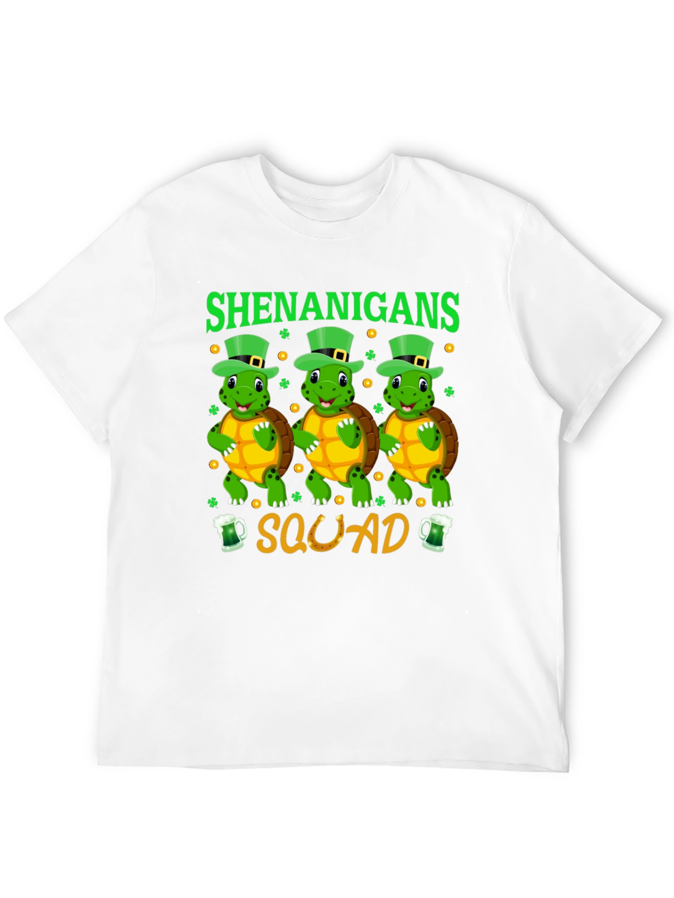 Shenanigans Squad St. Patricks Day Turtle T-Shirt