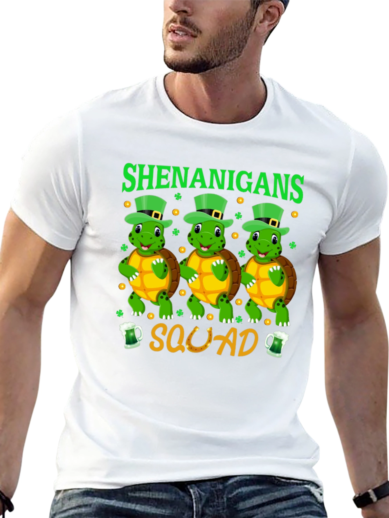 Shenanigans Squad St. Patricks Day Turtle T-Shirt