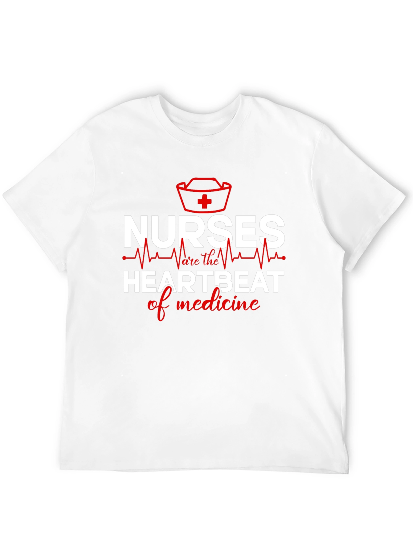 Nurses: Heartbeat of Medicine Graphic T-Shirt