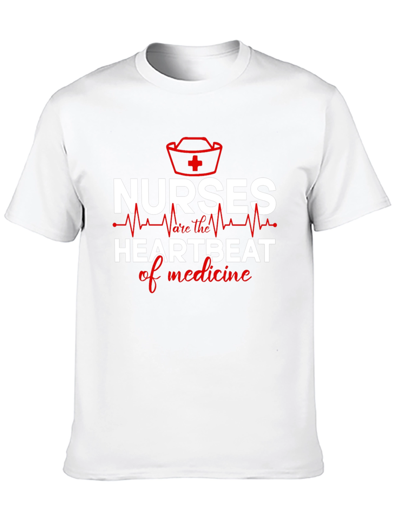 Nurses: Heartbeat of Medicine Graphic T-Shirt