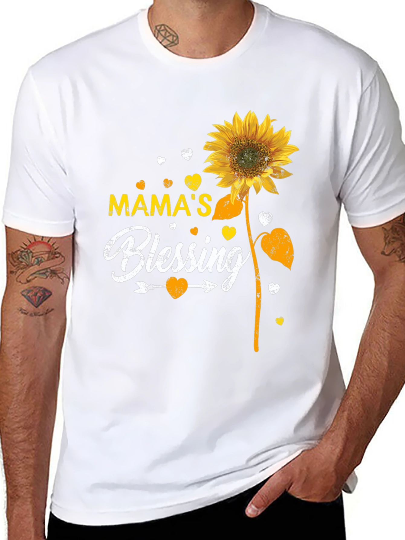 Mamas Blessing Sunflower Graphic Tee