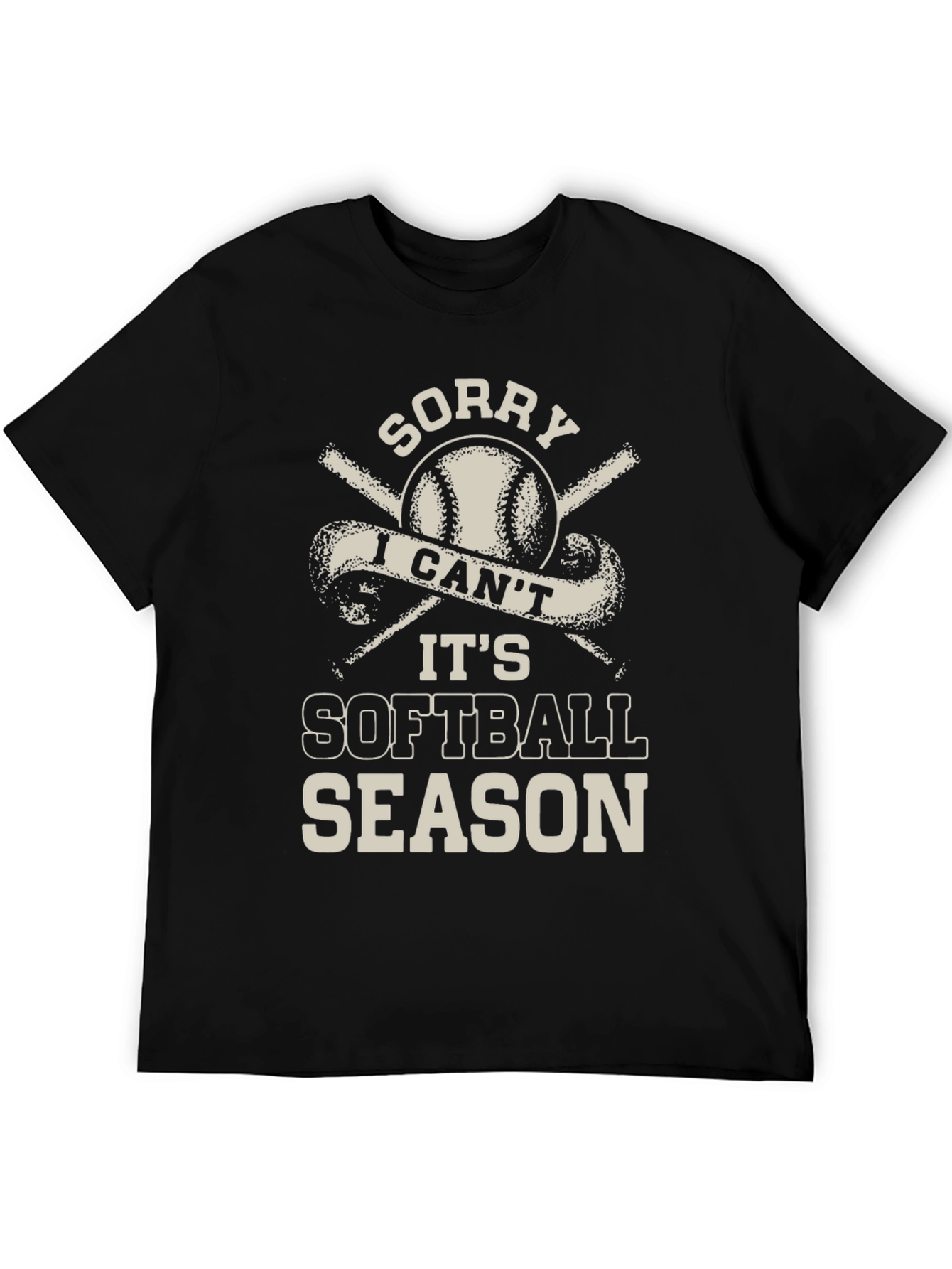 Softball Season Graphic Tee - Black