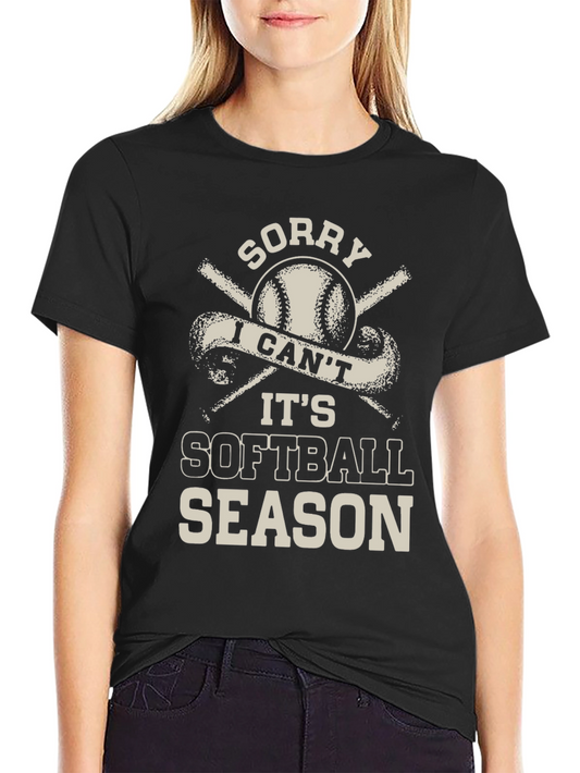 Softball Season Graphic Tee - Black