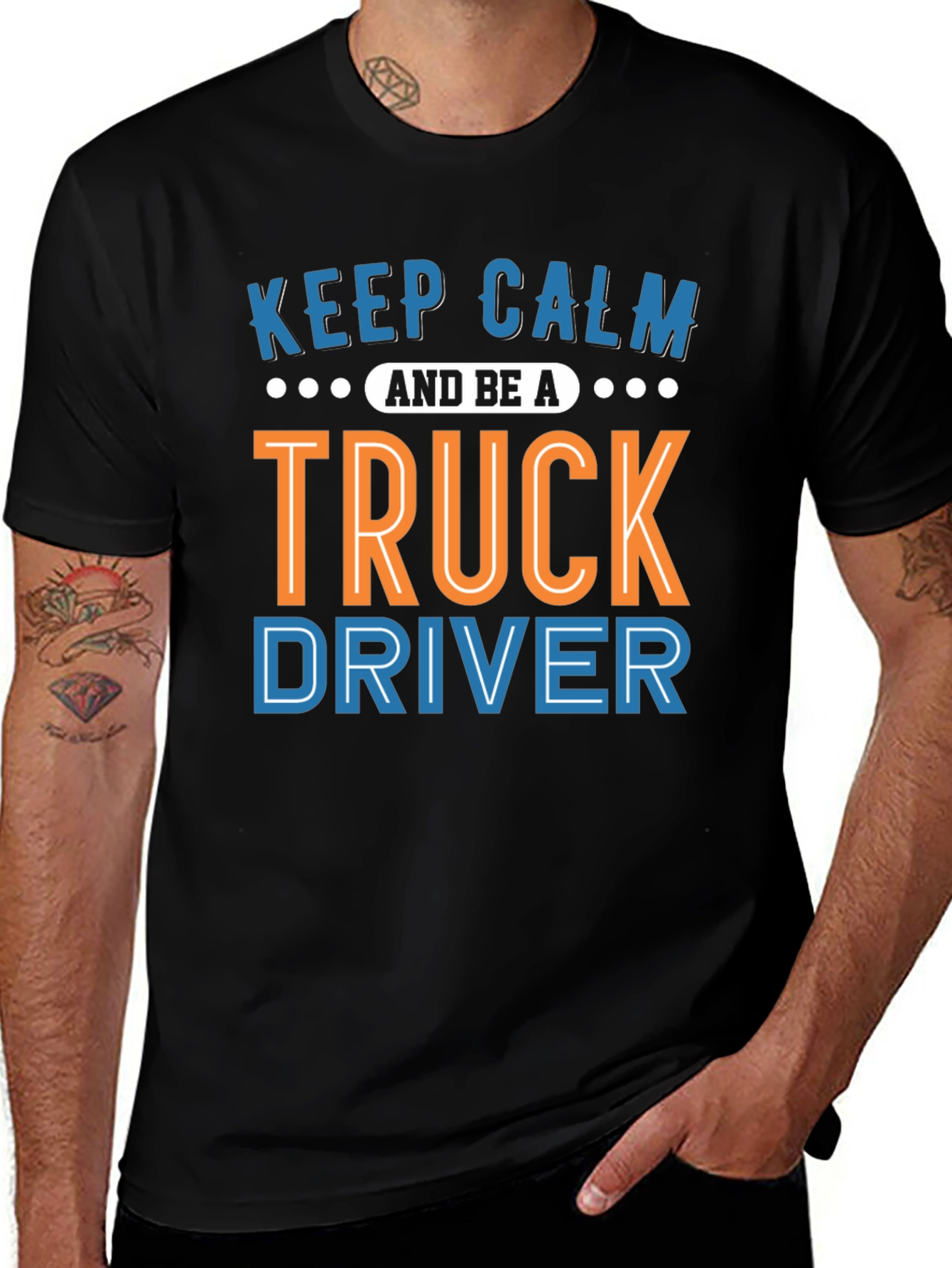 Keep Calm Truck Driver Graphic Tee