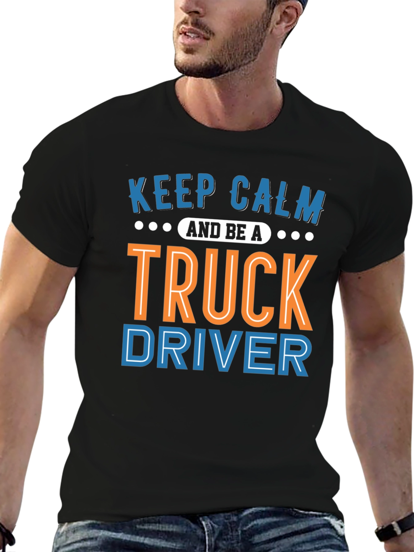 Keep Calm Truck Driver Graphic Tee