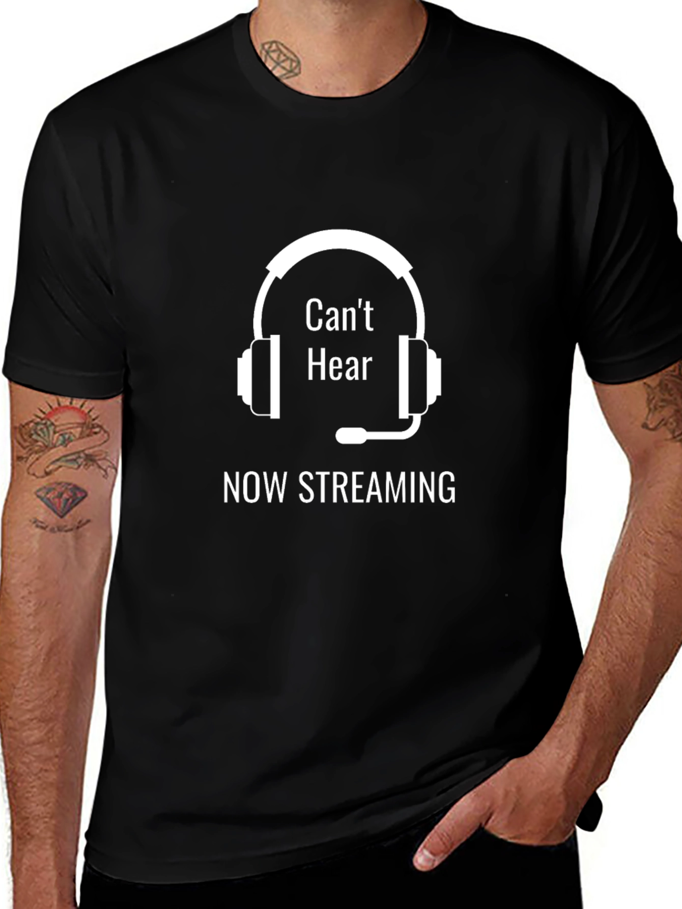 Cant Hear Now Streaming Graphic Tee