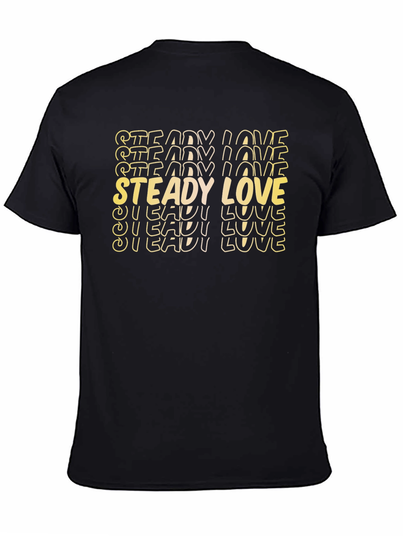 Steady Love Graphic Tee - Trendy Black T-Shirt