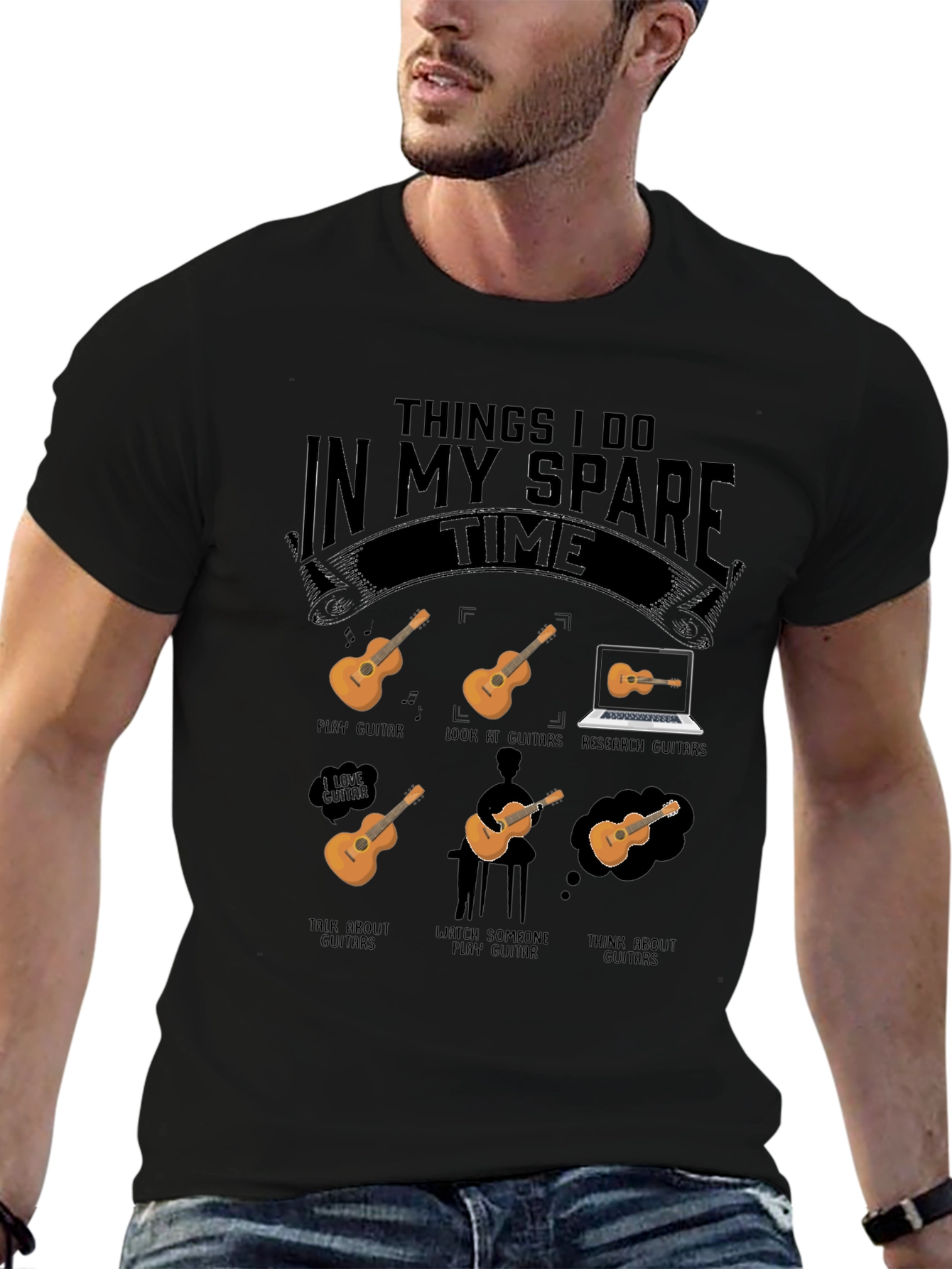 Guitar Lover T-Shirt - Spare Time Hobbies