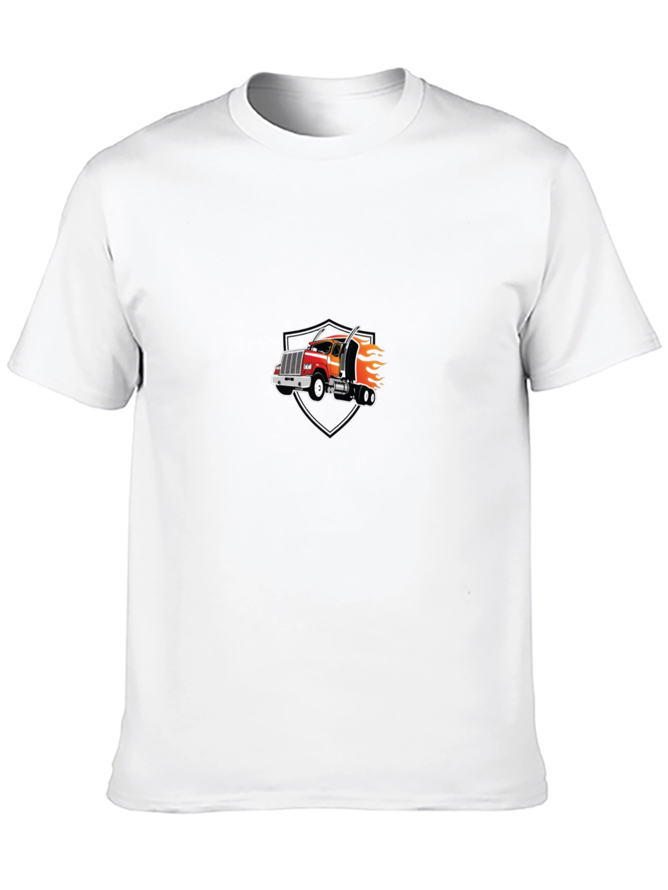 Truck Graphic Tee - Black Cotton Blend
