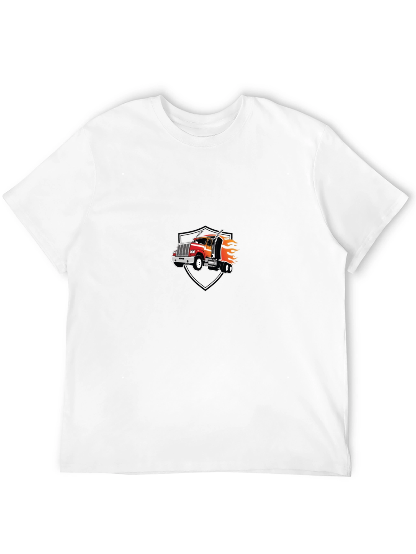 Truck Graphic Tee - Black Cotton Blend
