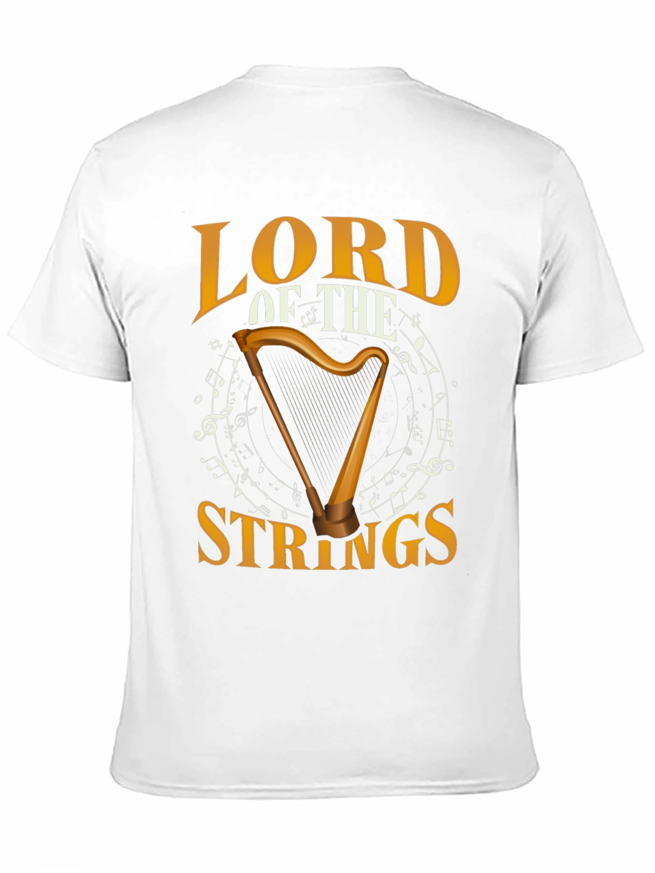 Lord of the Strings Harp Graphic T-Shirt