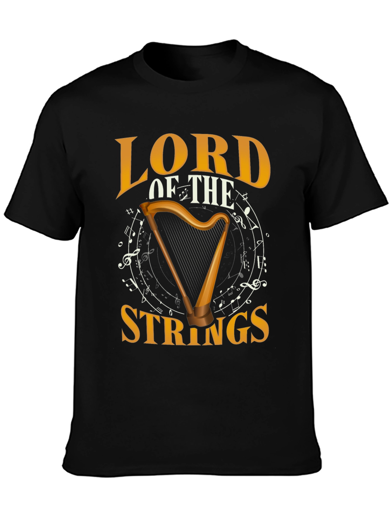 Lord of the Strings Harp Graphic T-Shirt