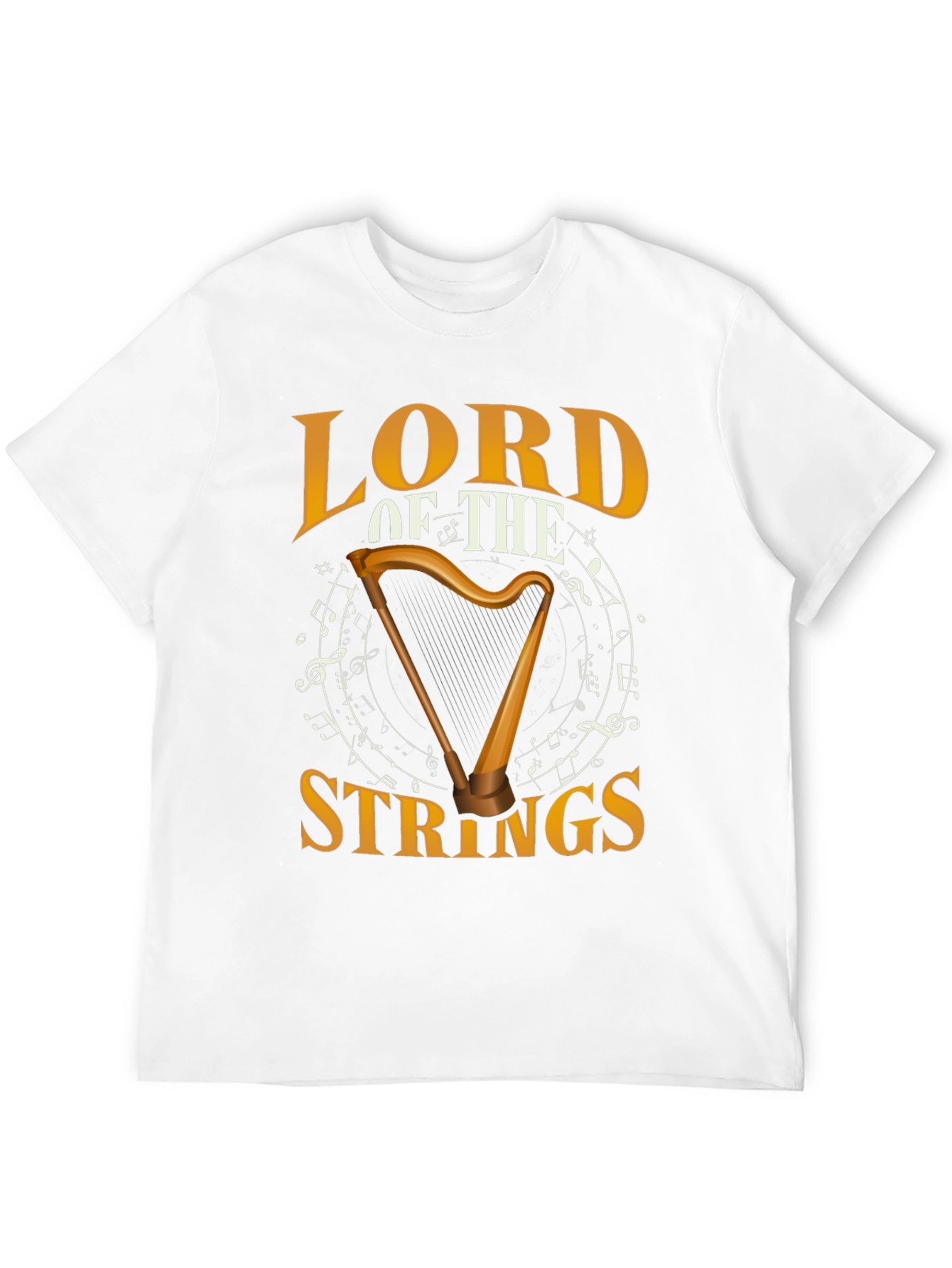 Lord of the Strings Harp Graphic T-Shirt