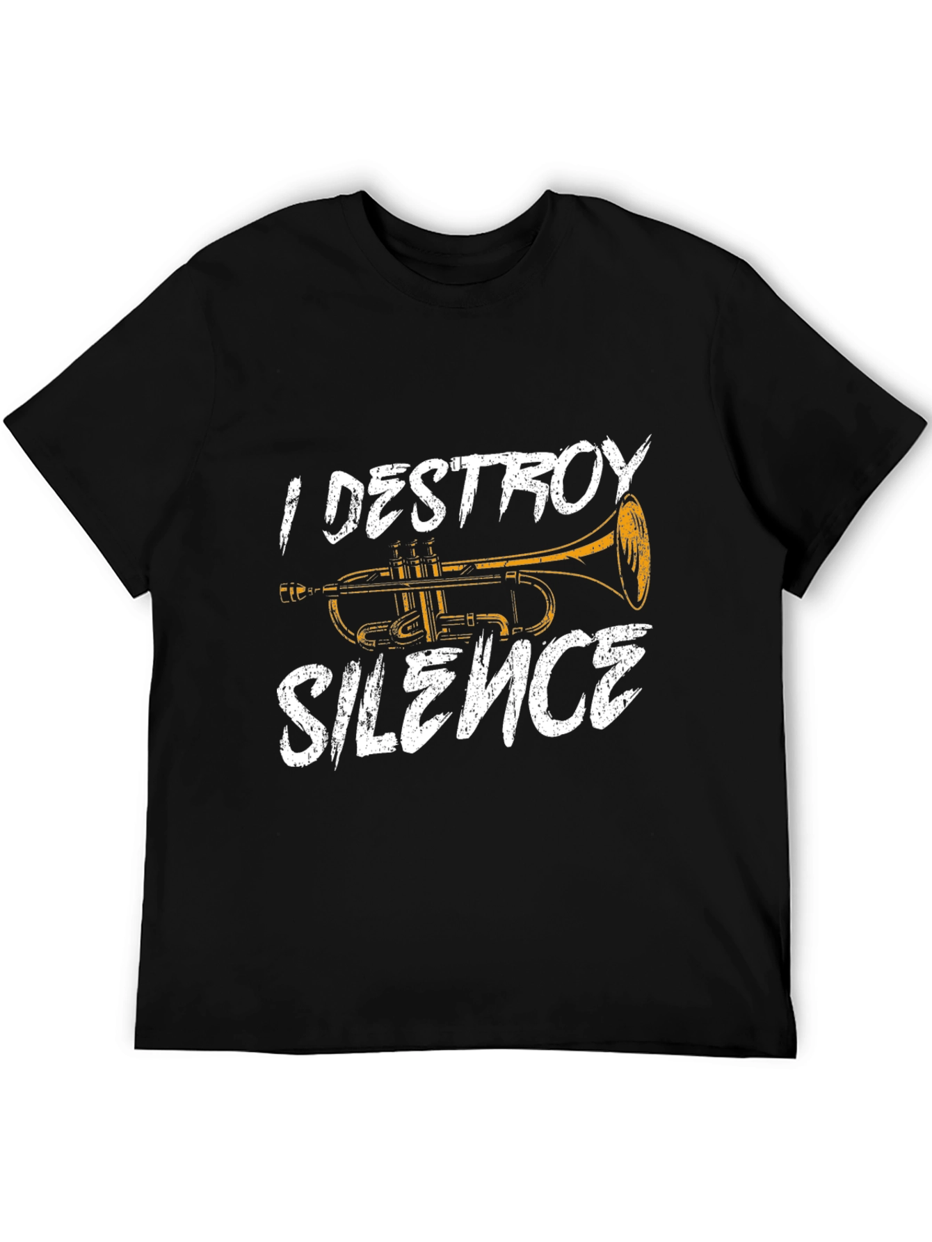 I Destroy Silence Trumpet Graphic Tee