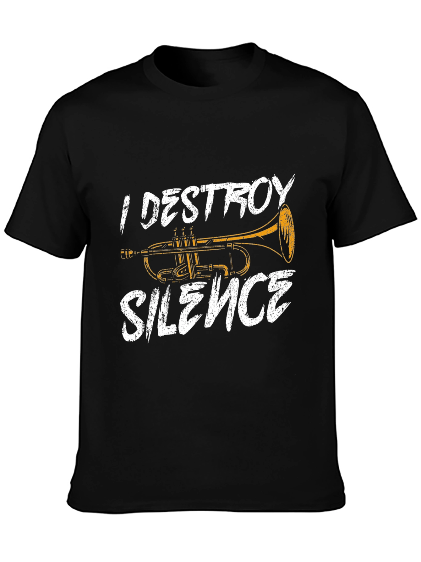 I Destroy Silence Trumpet Graphic Tee