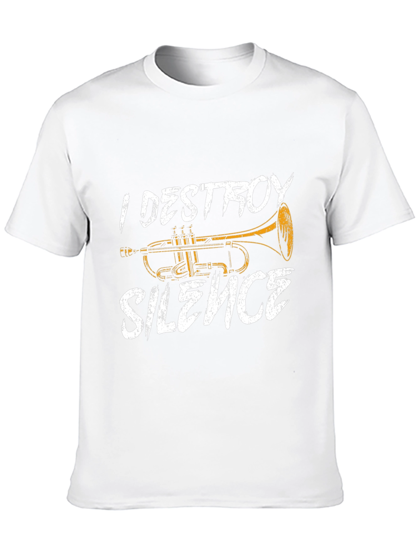 I Destroy Silence Trumpet Graphic Tee