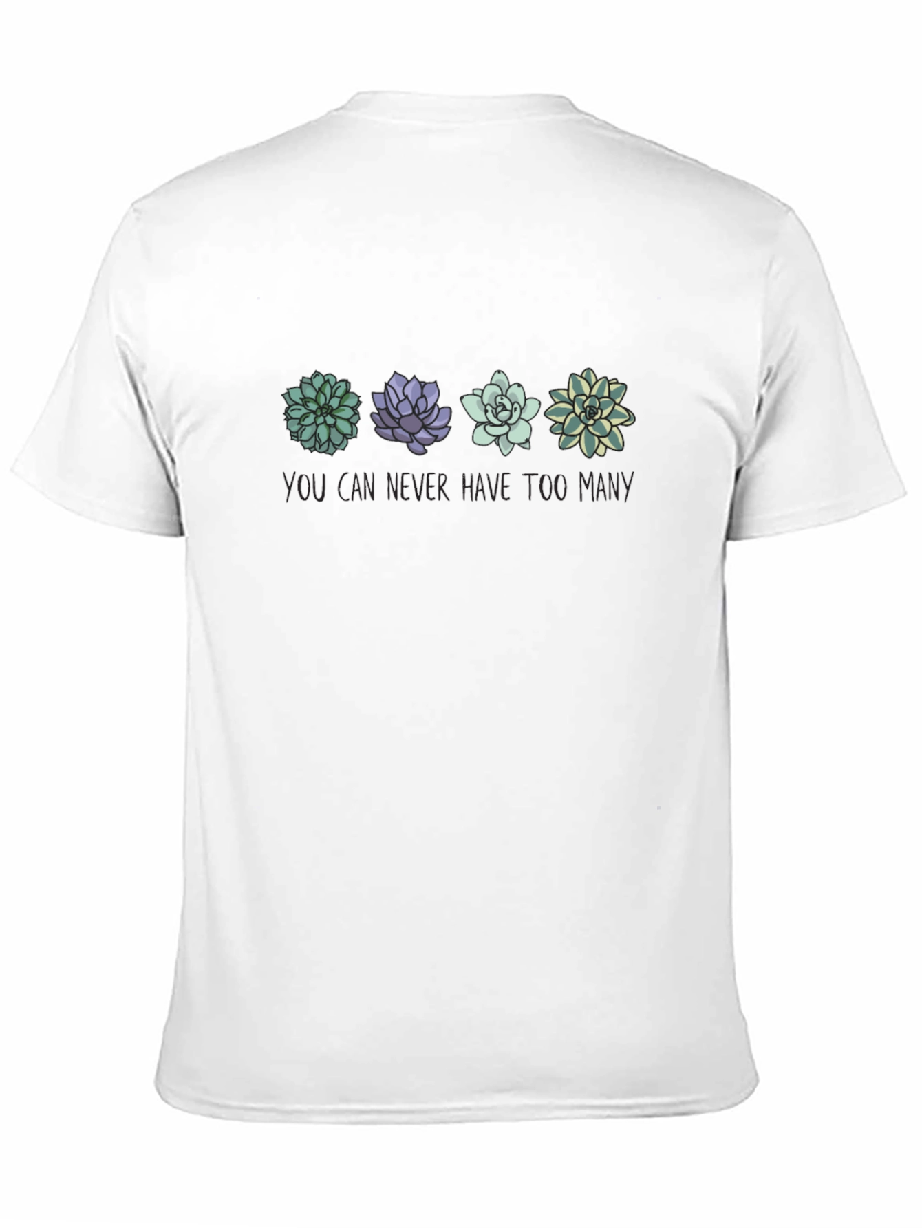 Succulent Plant Lover Black Tee