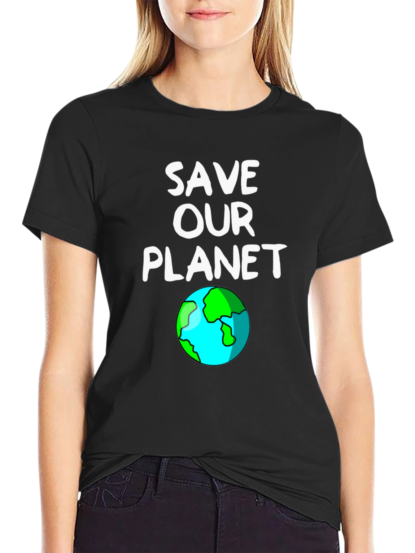Save Our Planet Graphic Tee - Black