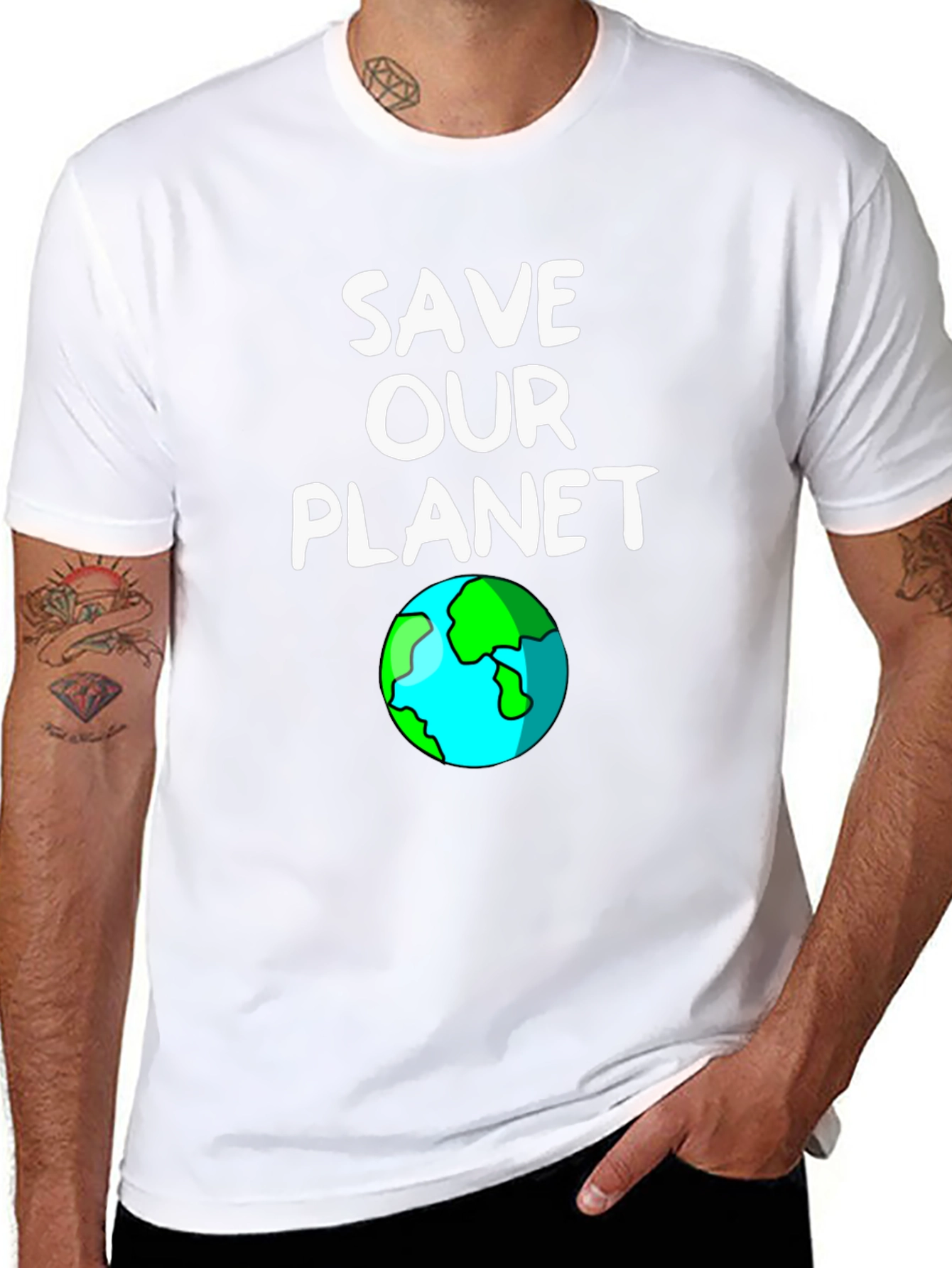 Save Our Planet Graphic Tee - Black