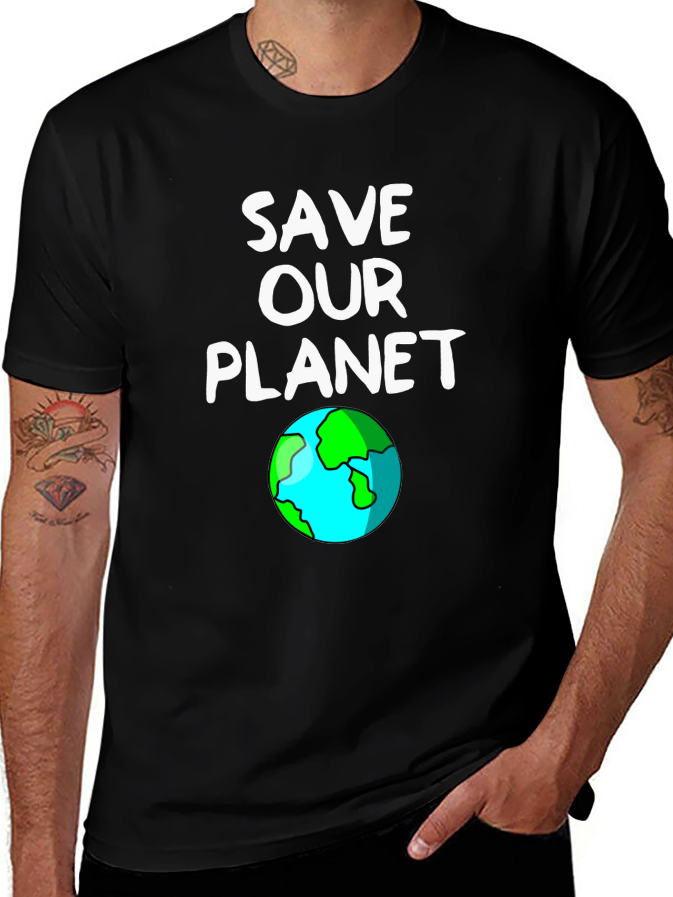 Save Our Planet Graphic Tee - Black