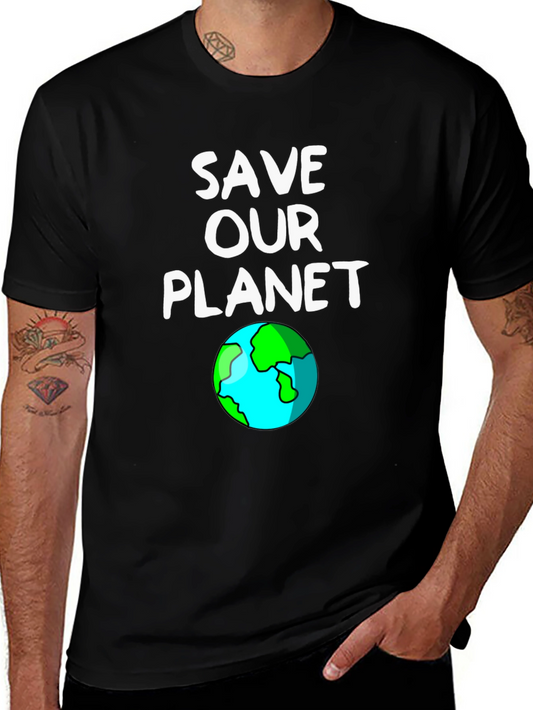 Save Our Planet Graphic Tee - Black