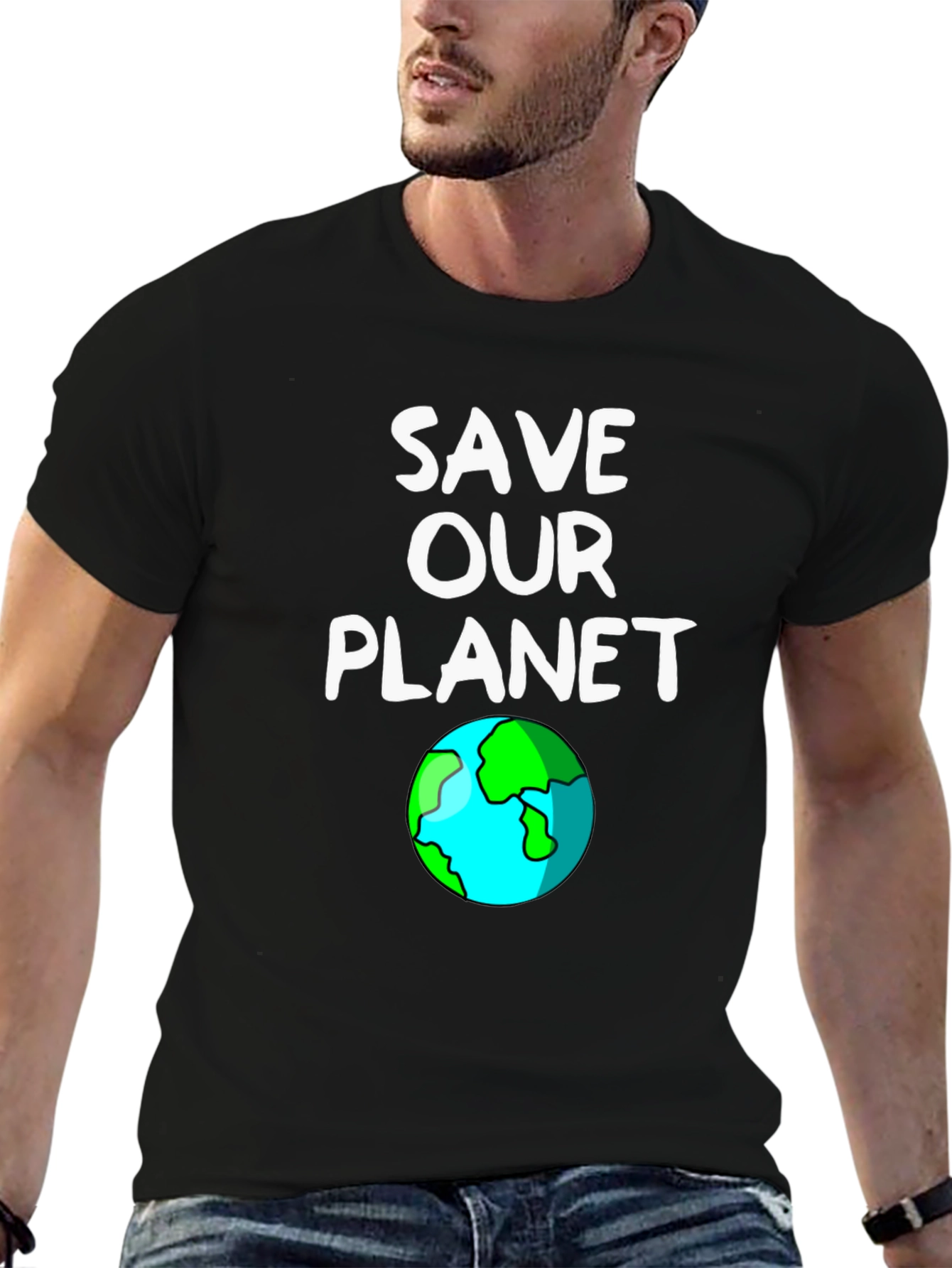Save Our Planet Graphic Tee - Black