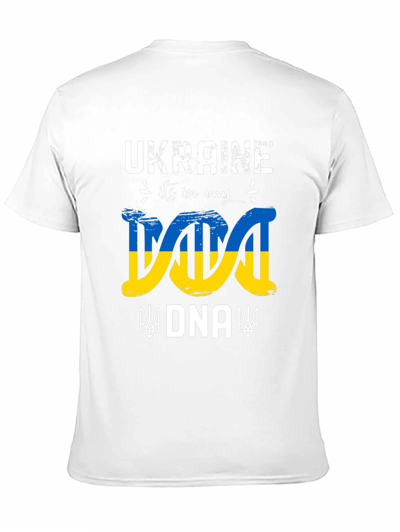 Ukraine DNA Flag Graphic T-Shirt - Stand With Ukraine