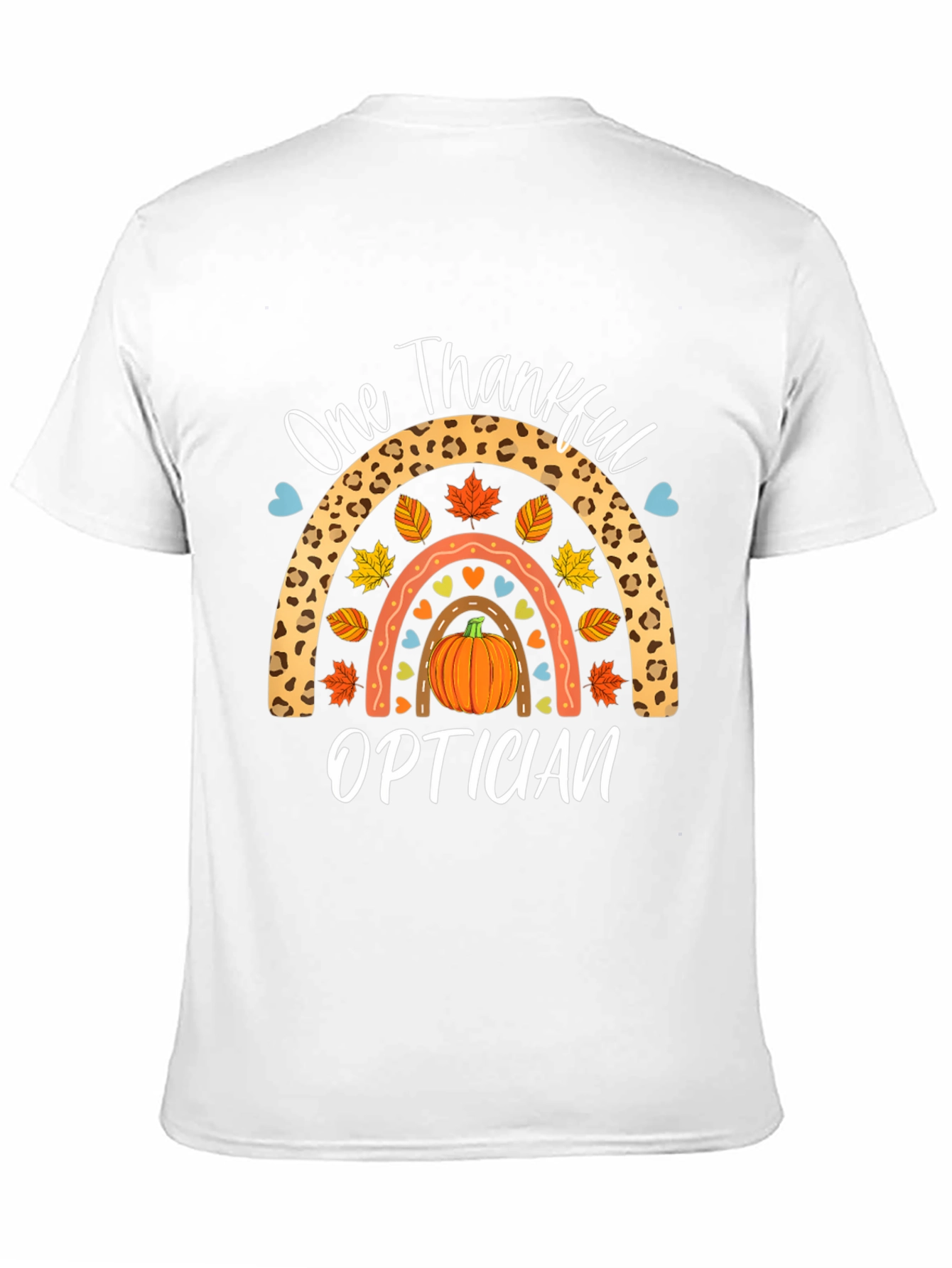 One Thankful Optician T-Shirt - Fall Rainbow