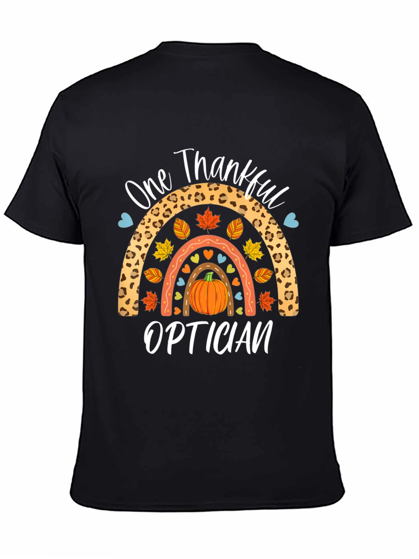 One Thankful Optician T-Shirt - Fall Rainbow