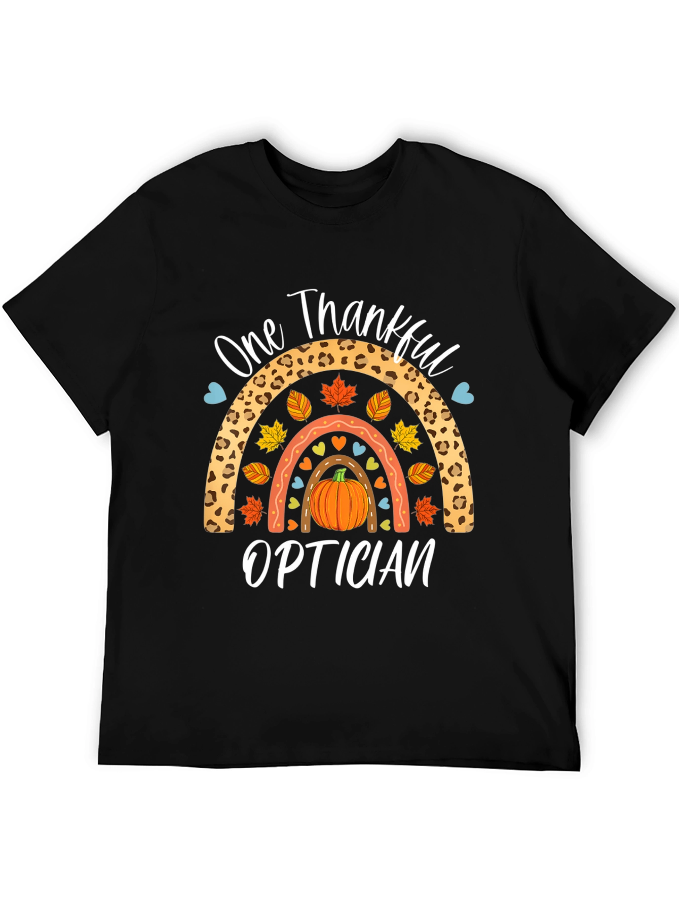 One Thankful Optician T-Shirt - Fall Rainbow