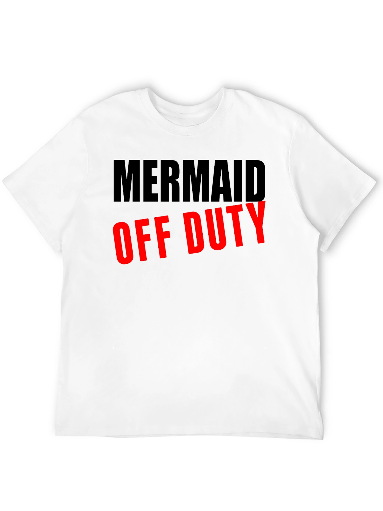 Mermaid Off Duty Black Graphic T-Shirt