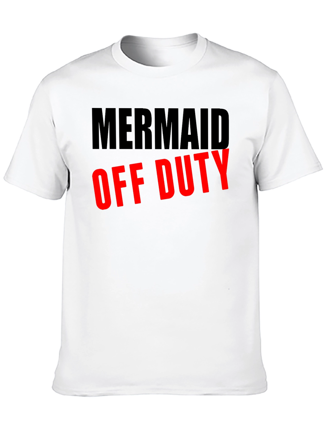 Mermaid Off Duty Black Graphic T-Shirt