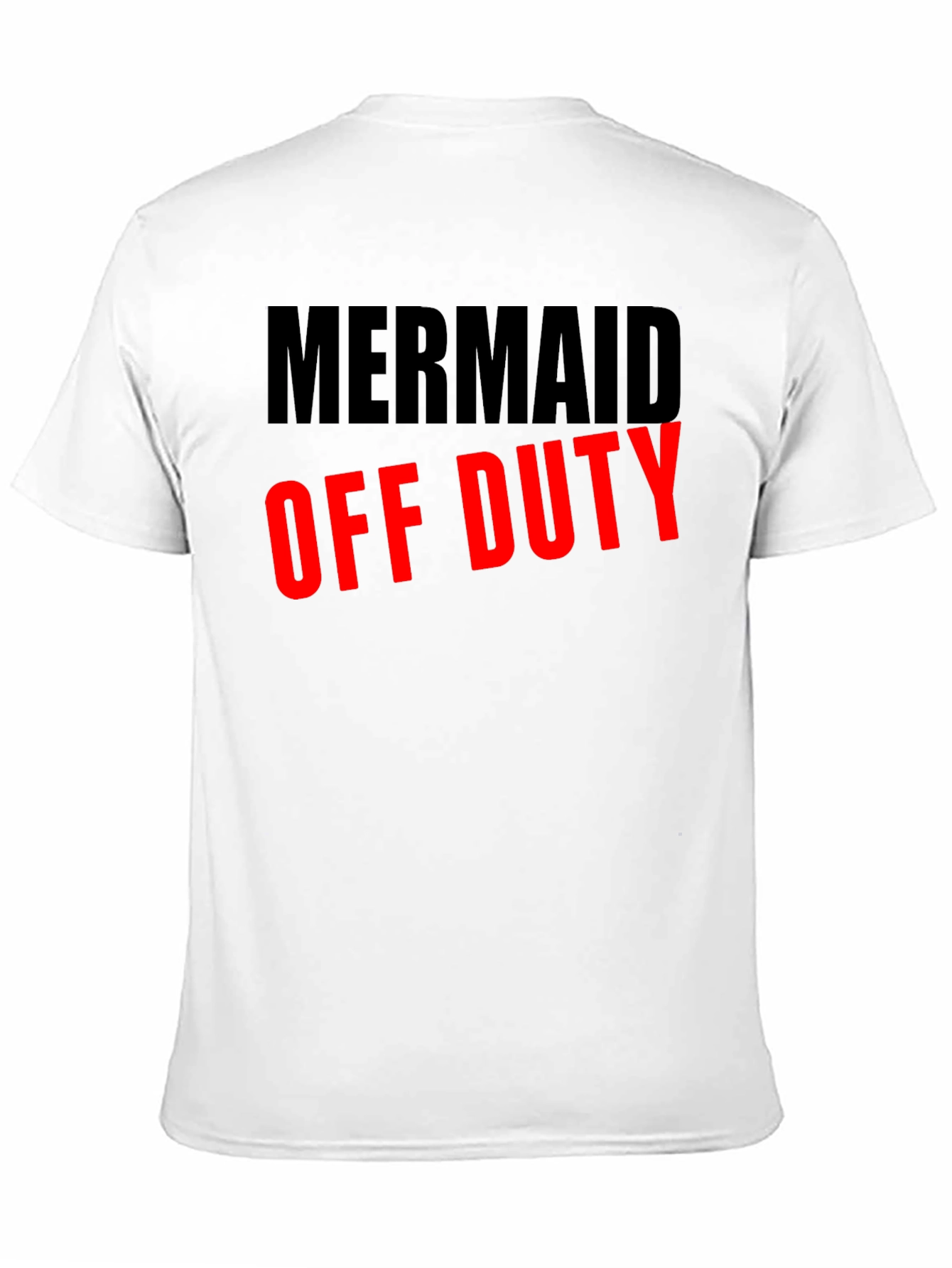 Mermaid Off Duty Black Graphic T-Shirt