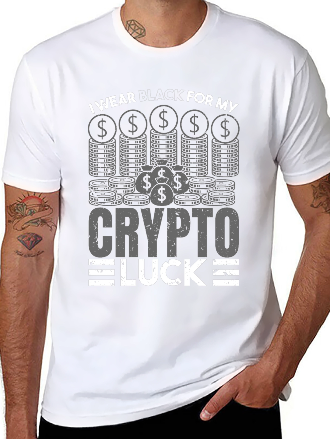 Crypto Luck Black T-Shirt